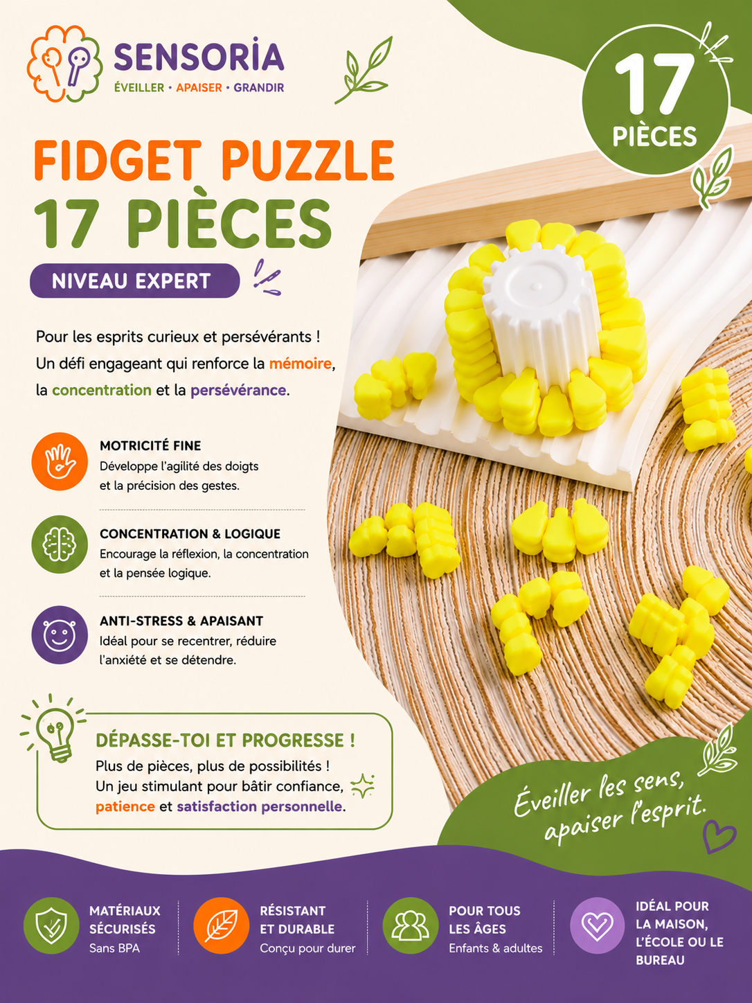 Puzzle Maïs - 3 niveaux de difficultés