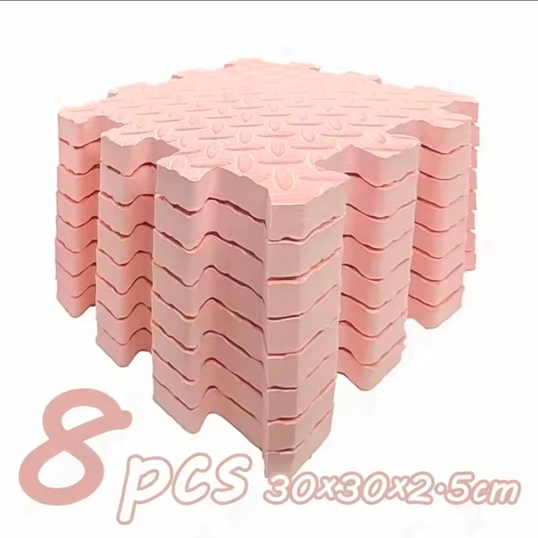 Tapis puzzle en mousse (2,5 cm d'épaisseur) - lot de 8 pièces