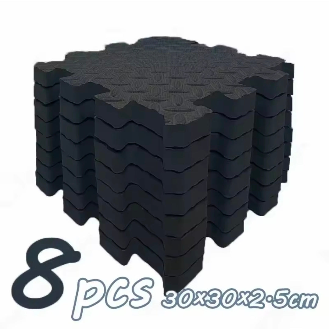 Tapis puzzle en mousse (2,5 cm d'épaisseur) - lot de 8 pièces