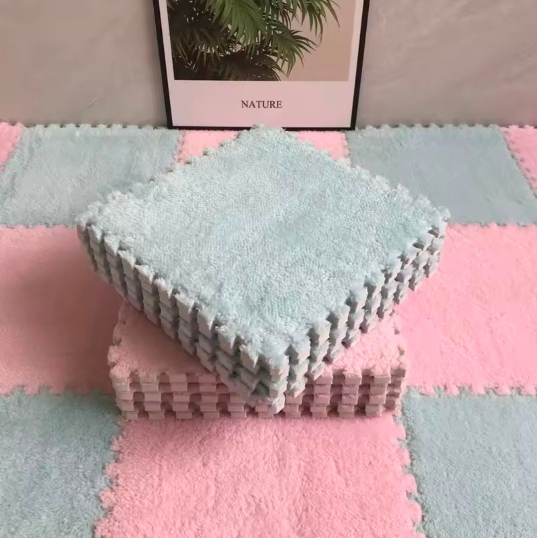 Tapis Puzzle revêtement immitation moquette - lot de 20 pièces
