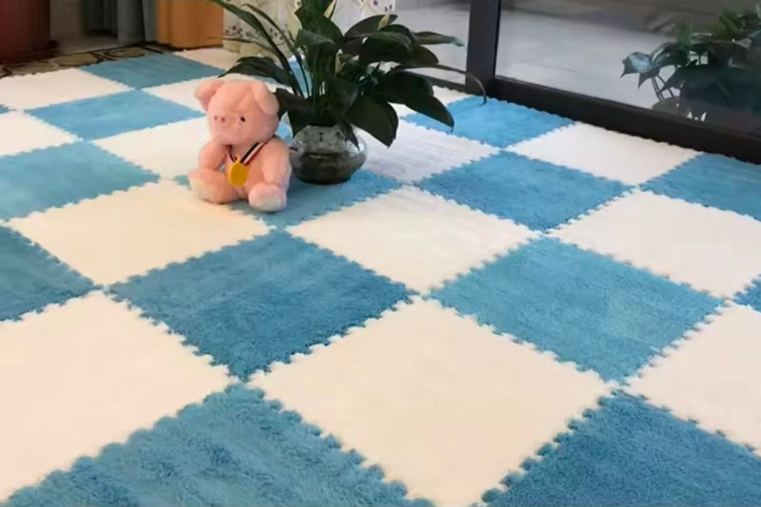 Tapis Puzzle revêtement immitation moquette - lot de 20 pièces
