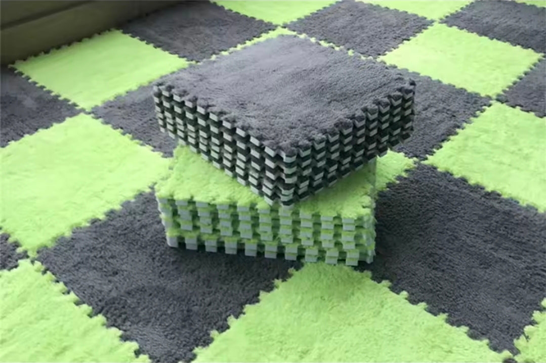 Tapis Puzzle revêtement immitation moquette - lot de 20 pièces