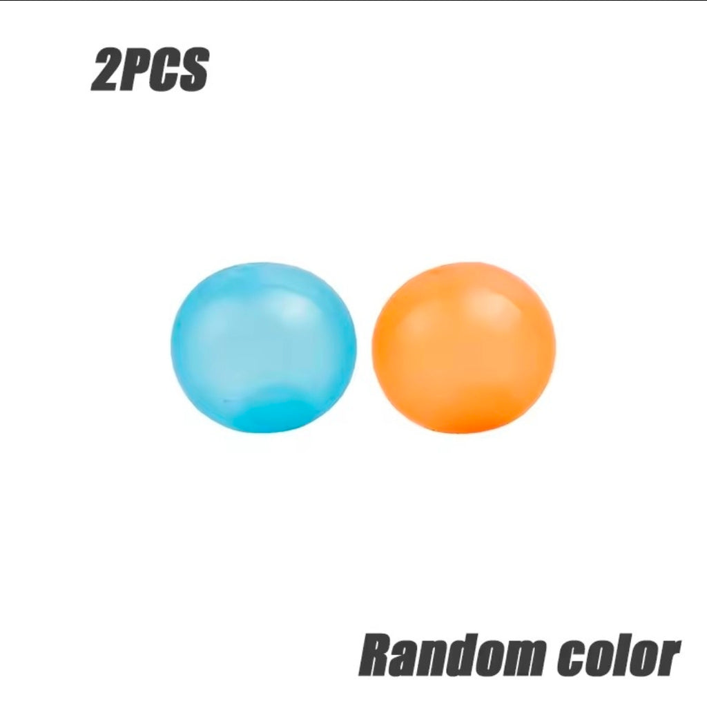 Balles fluorescentes à ventouse