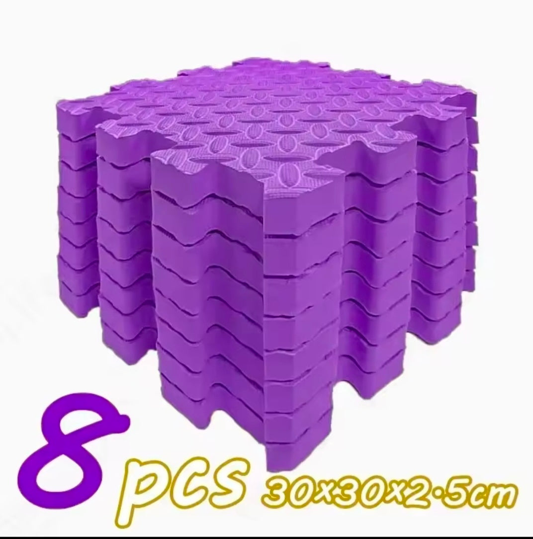 Tapis puzzle en mousse (2,5 cm d'épaisseur) - lot de 8 pièces
