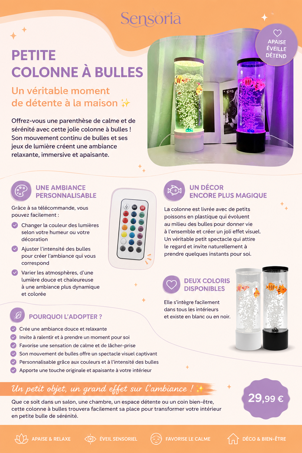 Petite colonne à bulles