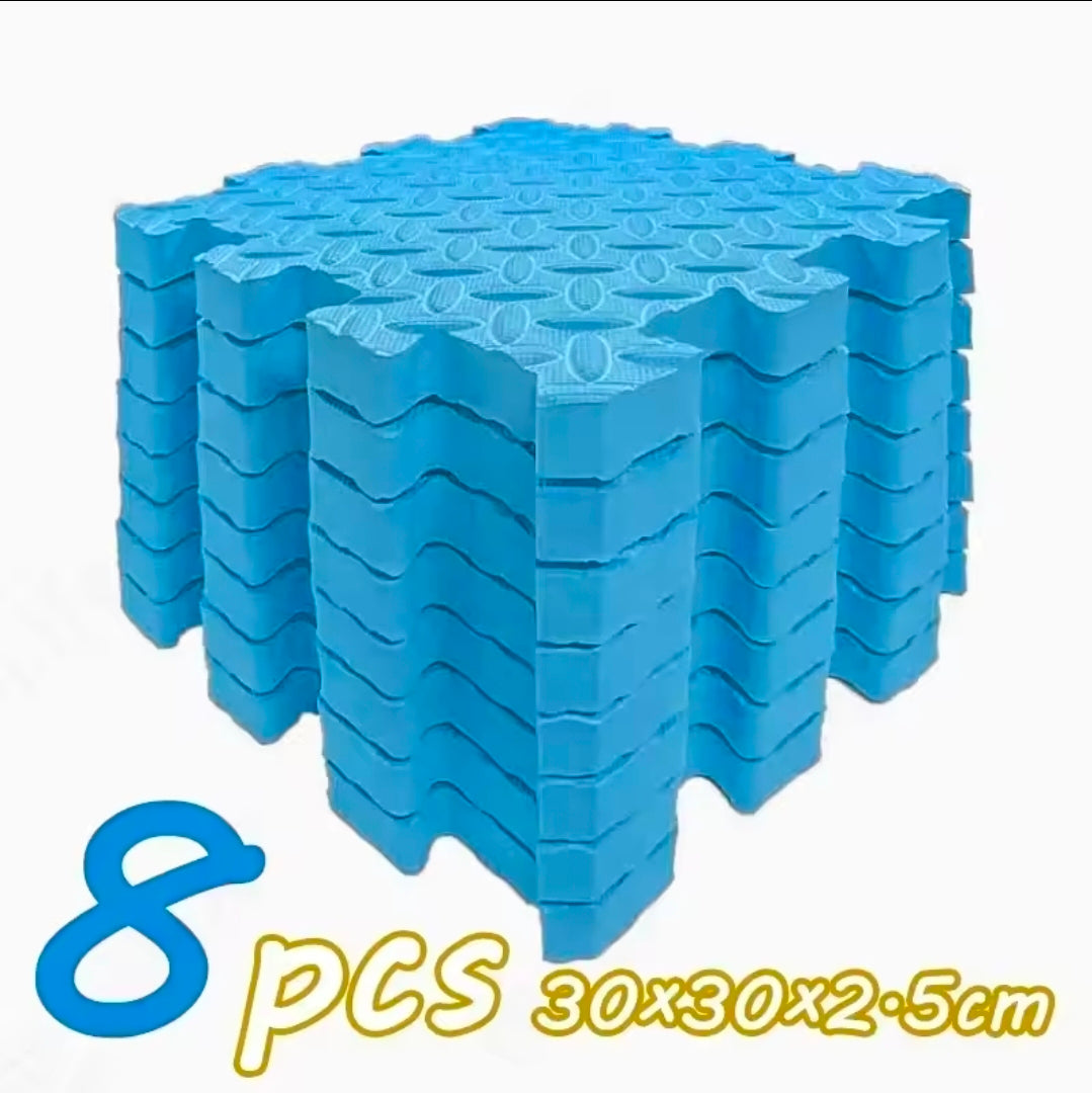 Tapis puzzle en mousse (2,5 cm d'épaisseur) - lot de 8 pièces