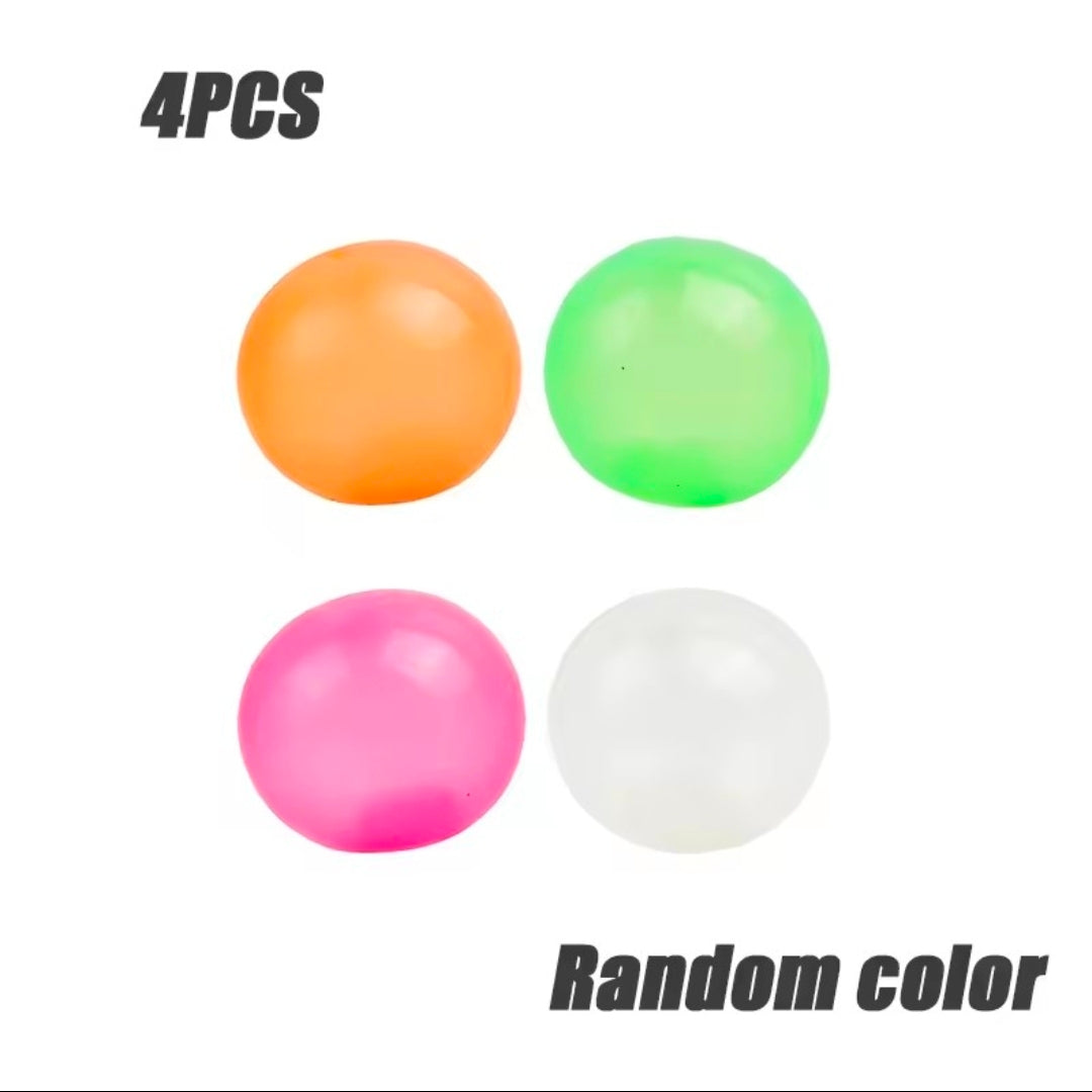 Balles fluorescentes à ventouse