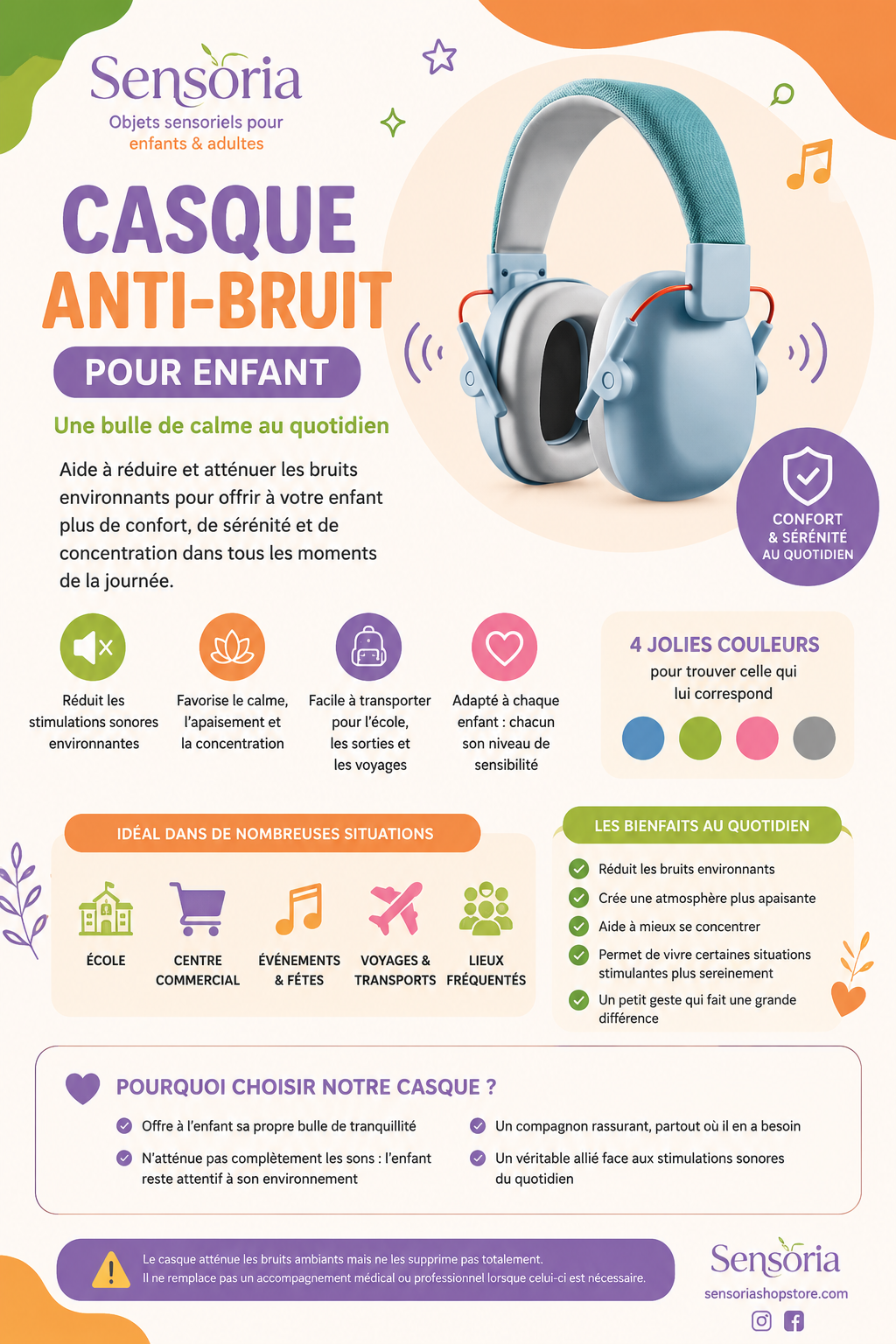 Casque Anti-Bruit pour enfant