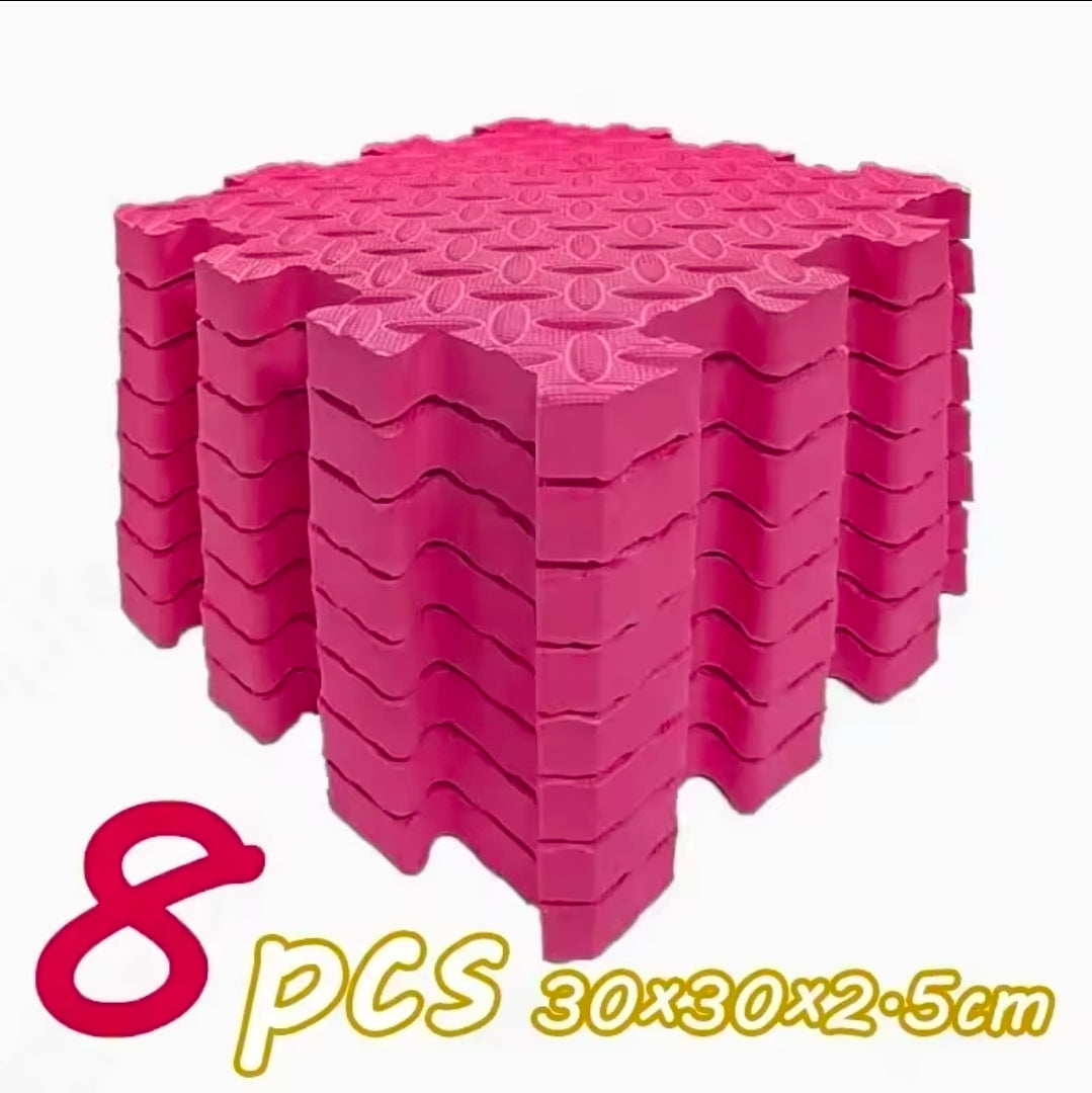 Tapis puzzle en mousse (2,5 cm d'épaisseur) - lot de 8 pièces