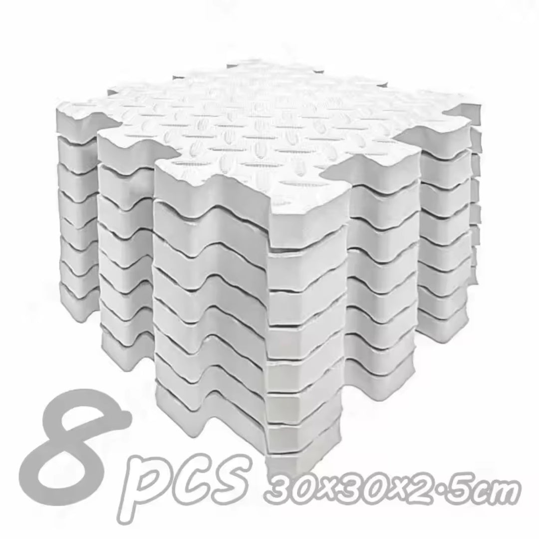 Tapis puzzle en mousse (2,5 cm d'épaisseur) - lot de 8 pièces