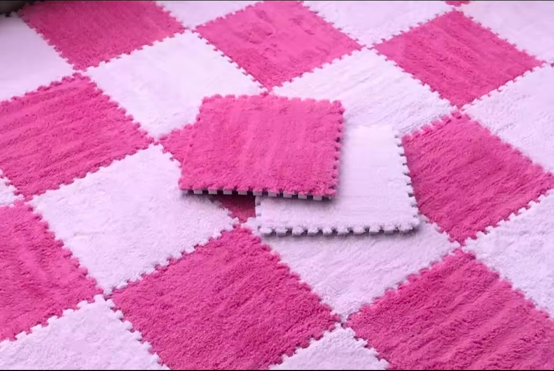 Tapis Puzzle revêtement immitation moquette - lot de 20 pièces