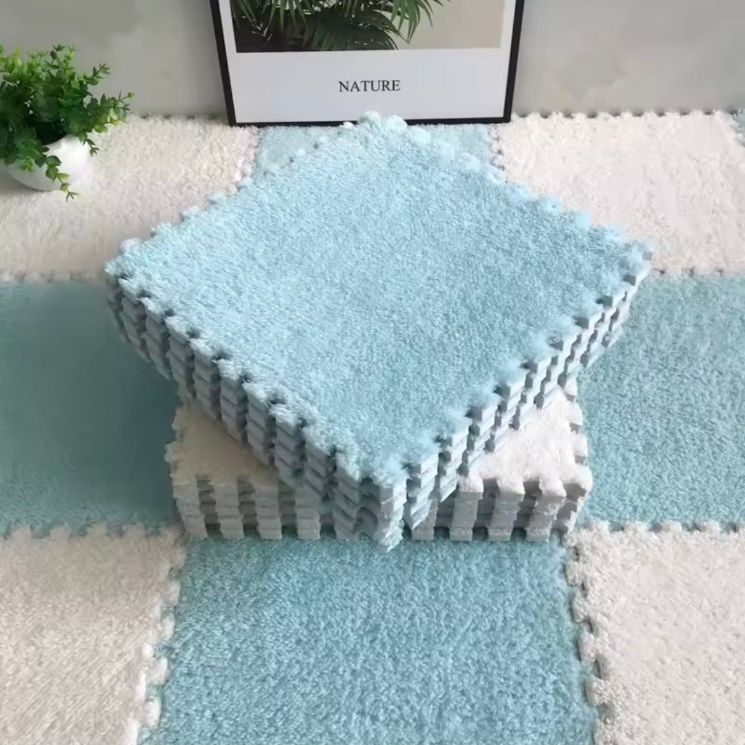 Tapis Puzzle revêtement immitation moquette - lot de 20 pièces