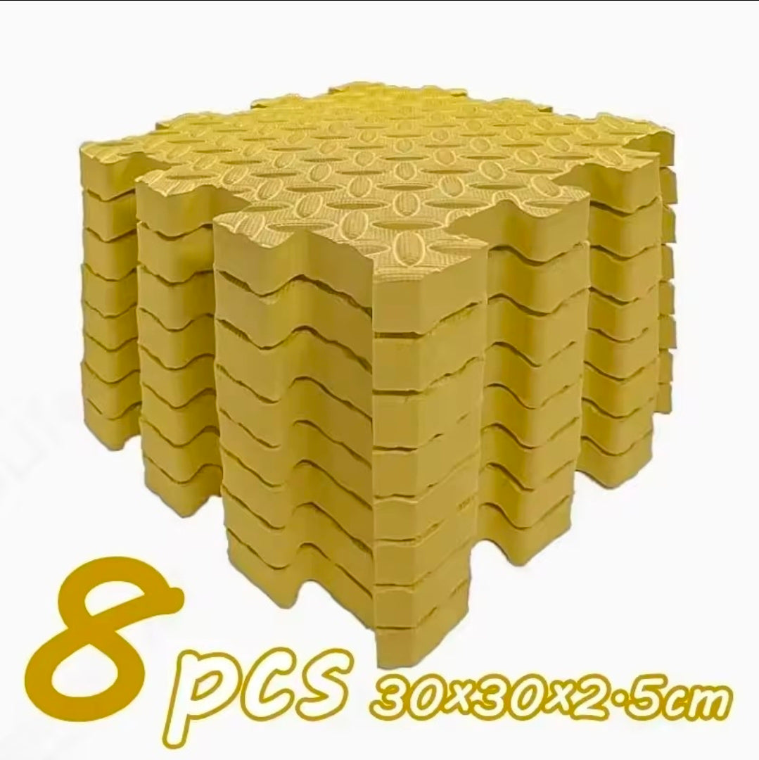 Tapis puzzle en mousse (2,5 cm d'épaisseur) - lot de 8 pièces