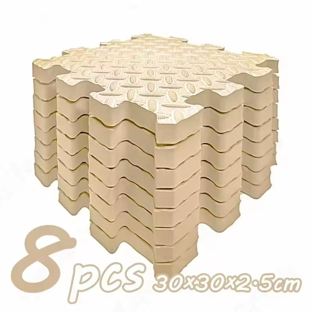 Tapis puzzle en mousse (2,5 cm d'épaisseur) - lot de 8 pièces