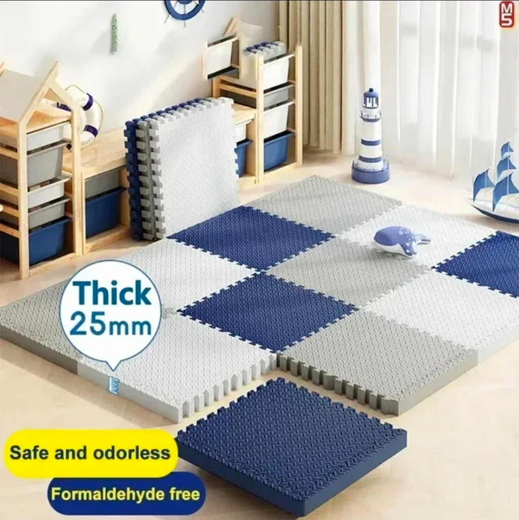 Tapis Puzzle revêtement immitation moquette - lot de 20 pièces